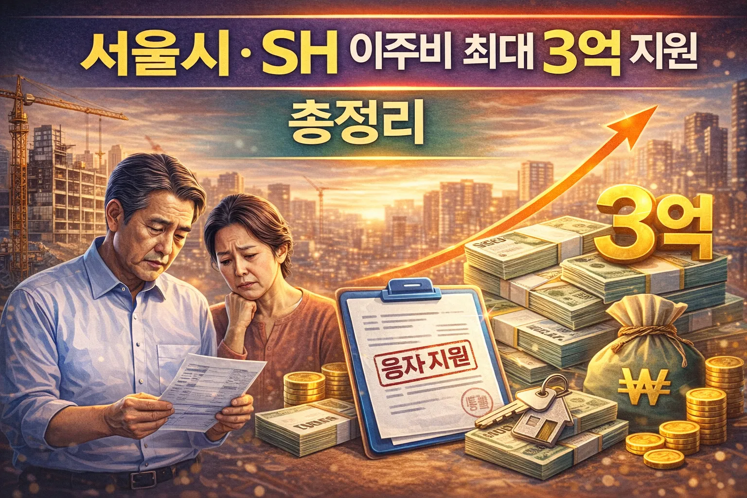 서울시 SH 이주비 최대 3억 지원 총정리