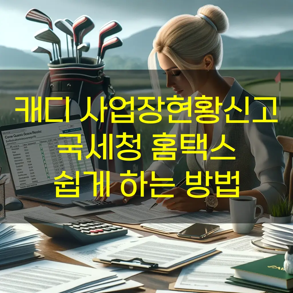 국세청 홈택스에서 직접 사업장현황신고 하고 있는 장면