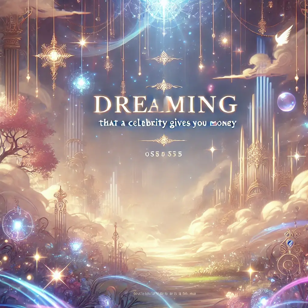 연예인이 돈 주는 꿈