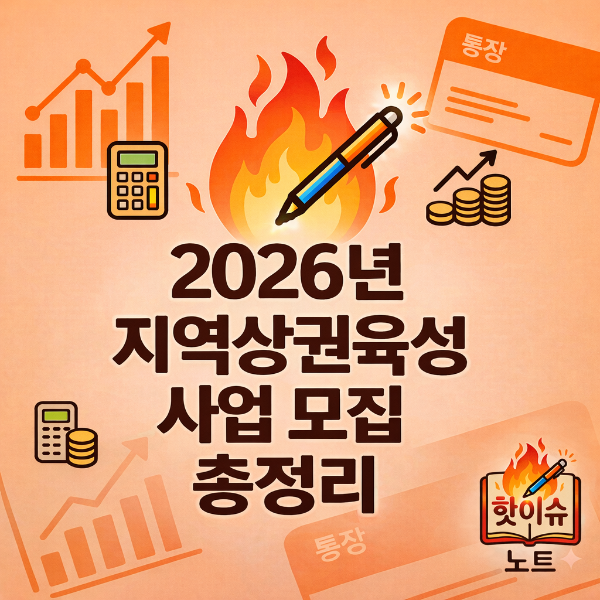 2026년 지역상권육성 사업 모집 총정리 ❘ 신청대상, 공모기간, 지원내용, 접수방법