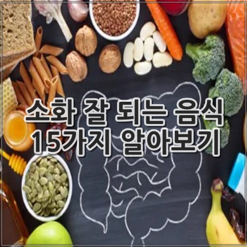 소화 잘 되는 음식 15가지 알아보기