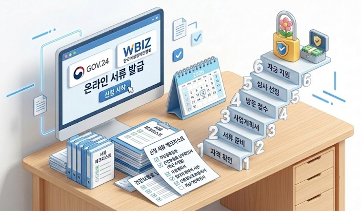 2026 여성가장 창업자금 신청 서류 체크리스트 및 신청방법 단계