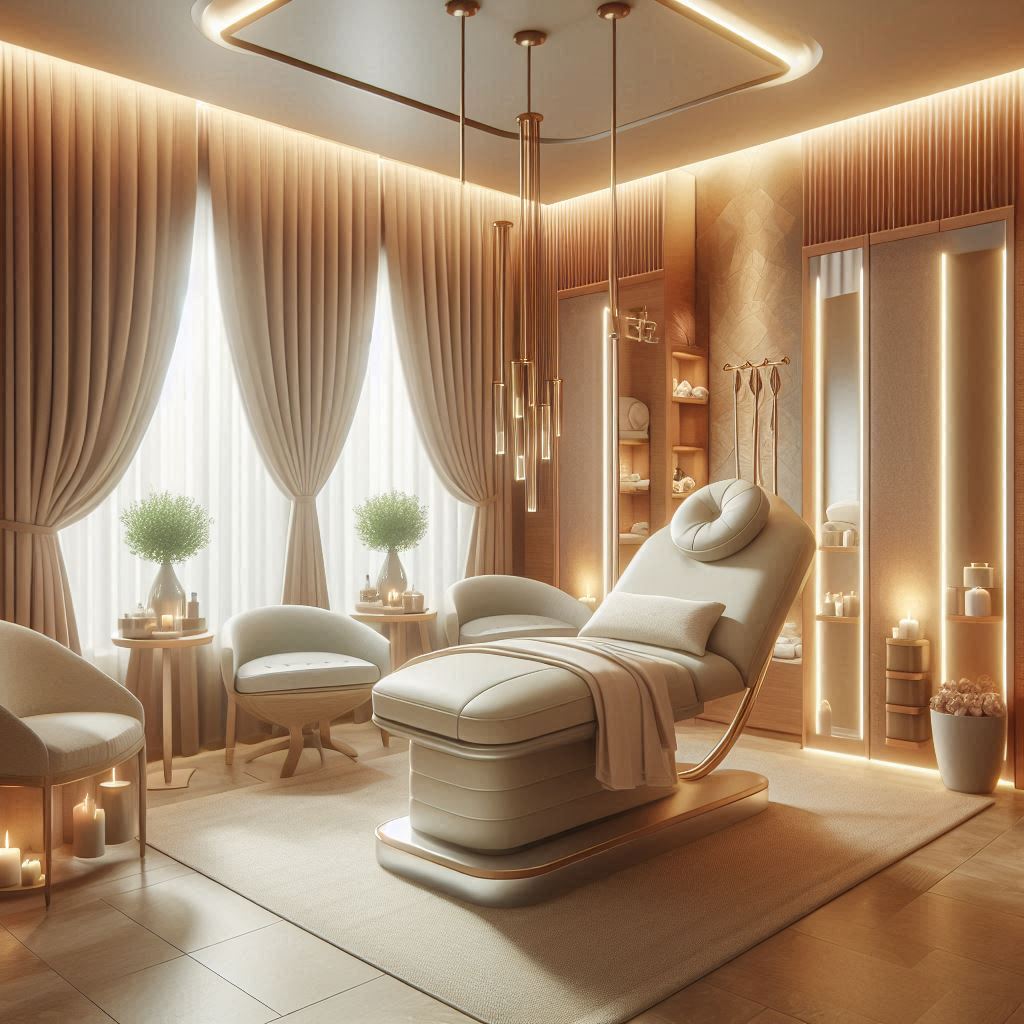 피부,체형관리 샵 배경