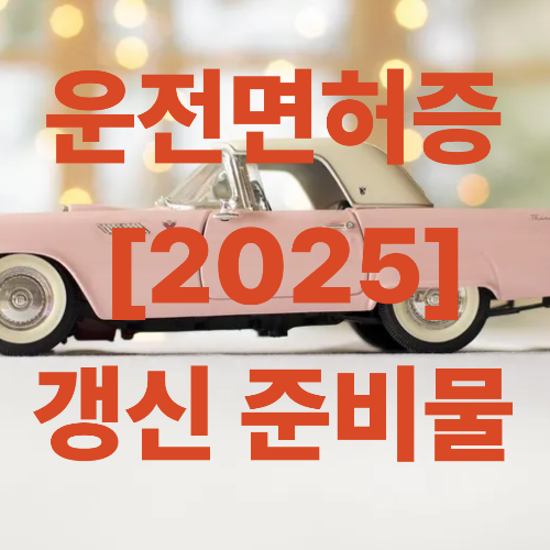 운전면허증 갱신 준비물 사진 규격,기간 초과 과태료,비용 총정리[2025최신]