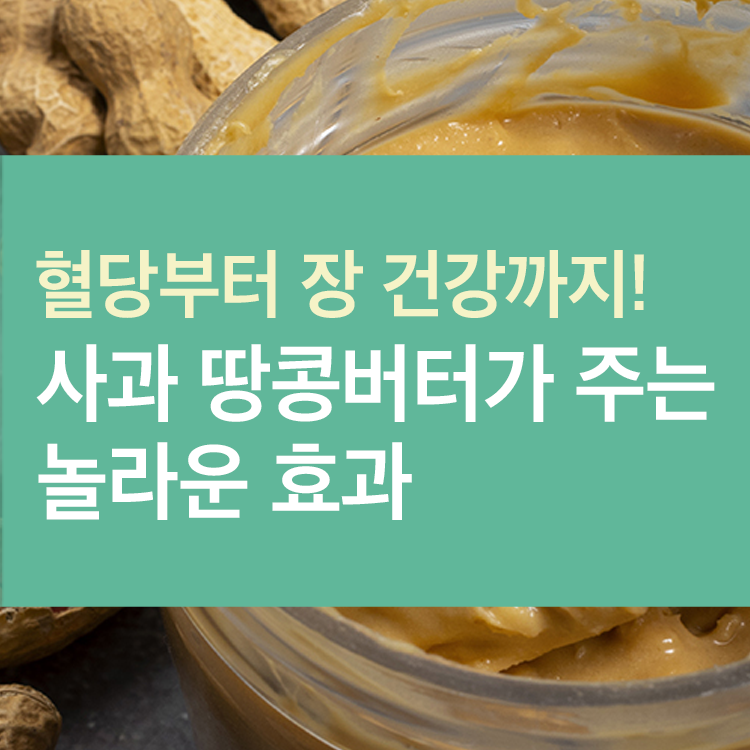 사과와 땅콩버터 효능 총정리!