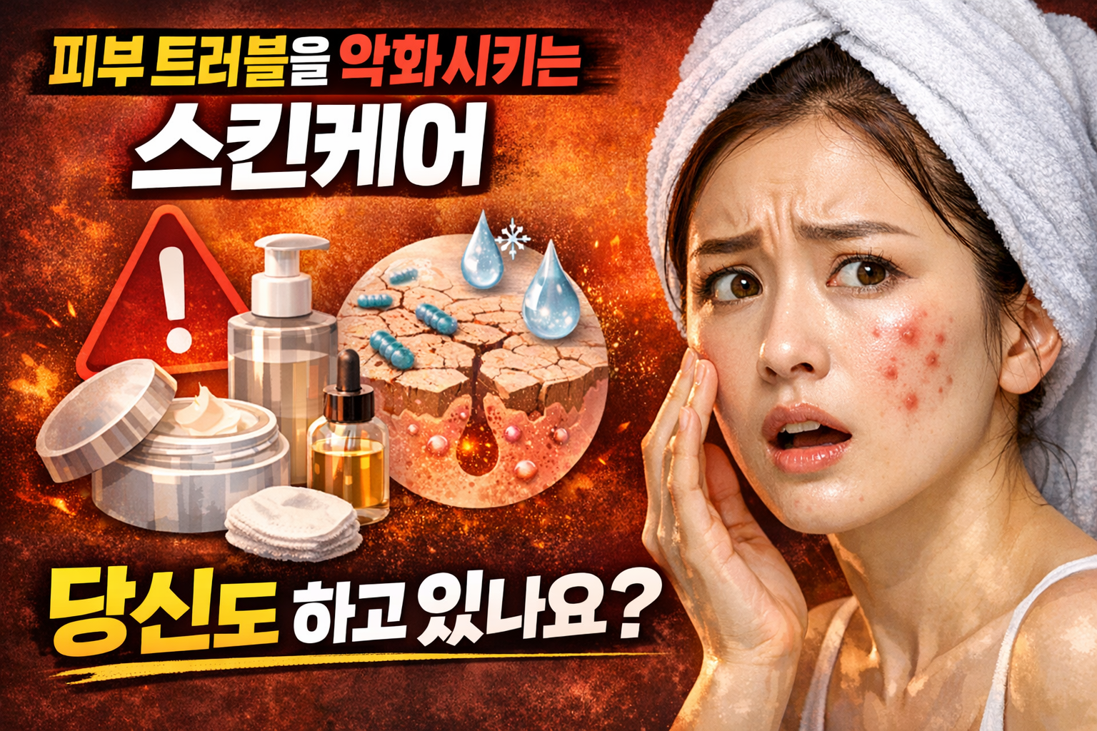 여드름 피부 피해야 할 스킨케어