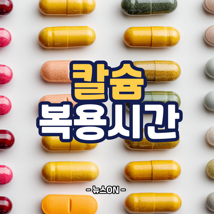 칼슘 복용시간
