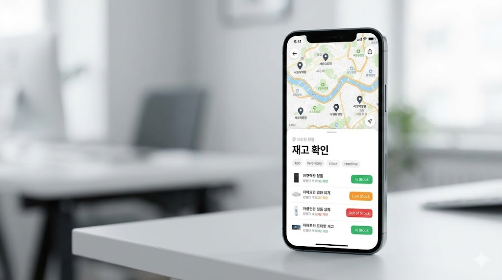 다이소 공식 앱을 활용하여 인기 상품 재고를 확인하는 화면