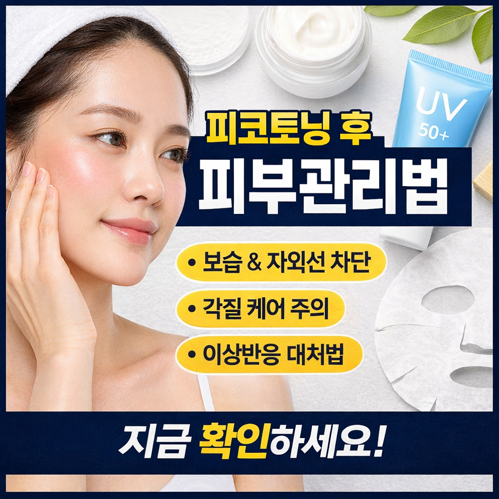 피코토닝 후 관리