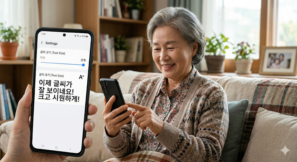 스마트폰 글씨가 작아서 불편할 때 해결하는 가장 쉬운 방법