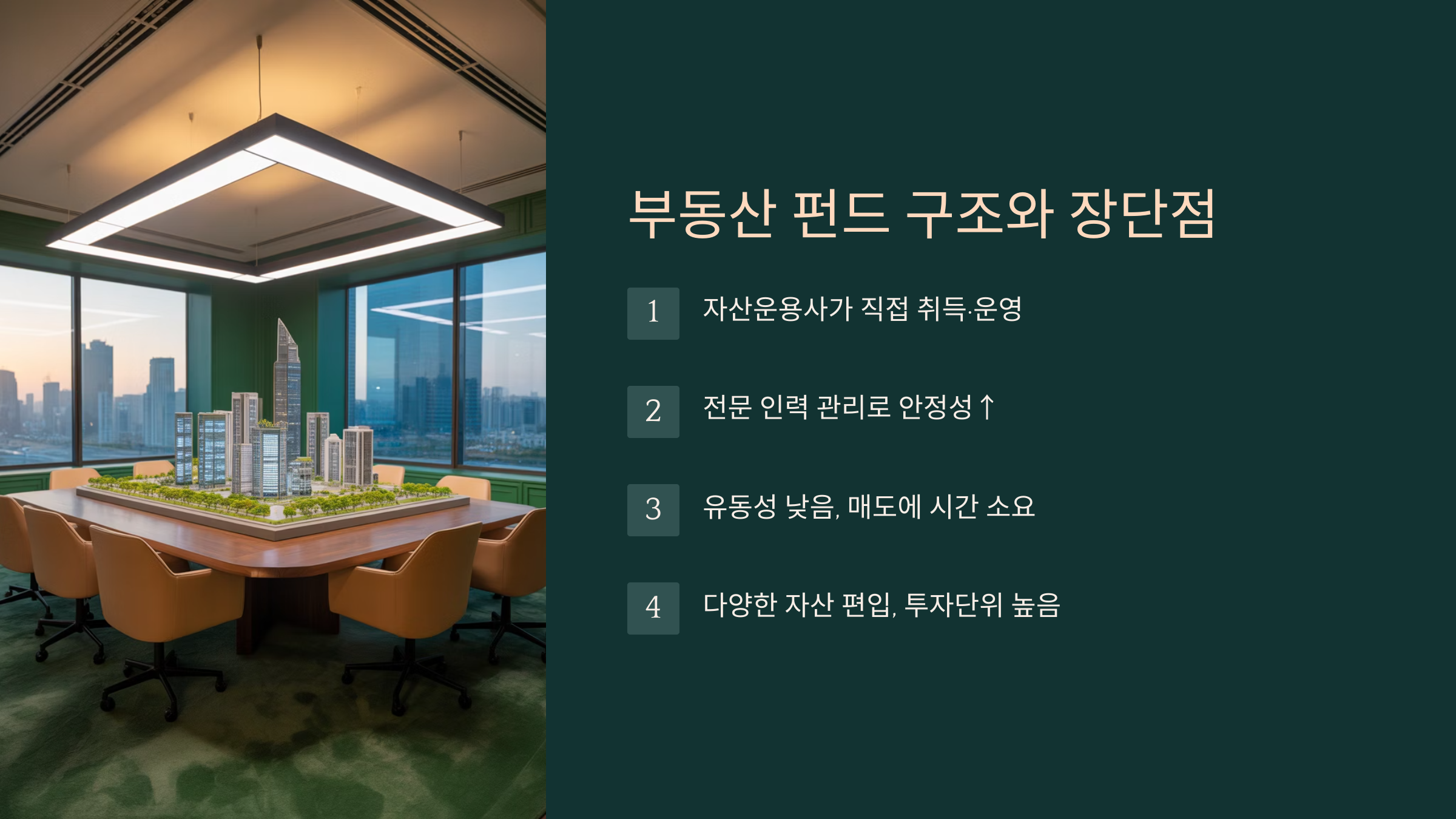 부동산 펀드의 구조와 장단점