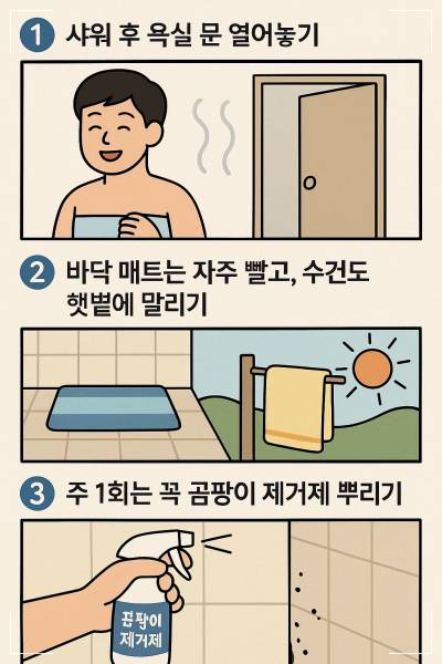 곰팡이를 없애는 생활 습관