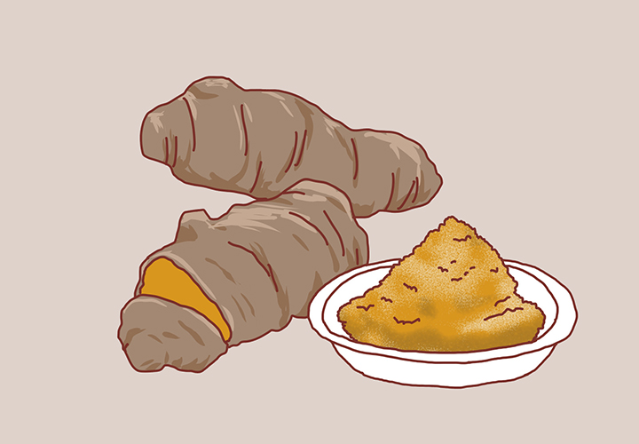 강황과 접시에-담긴-강황가루