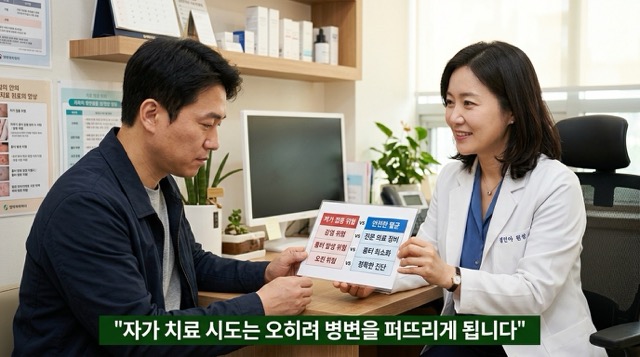 집에서 사마귀 제거 자가접종 HPV 전파 오진 흉터 위험 상세
