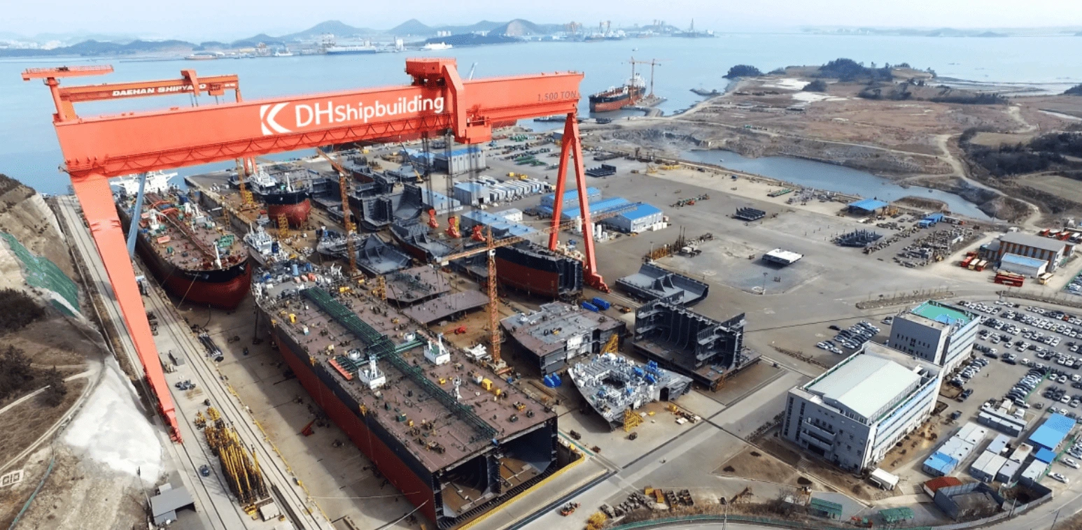 대한조선 IPO 상장 조선소 전경