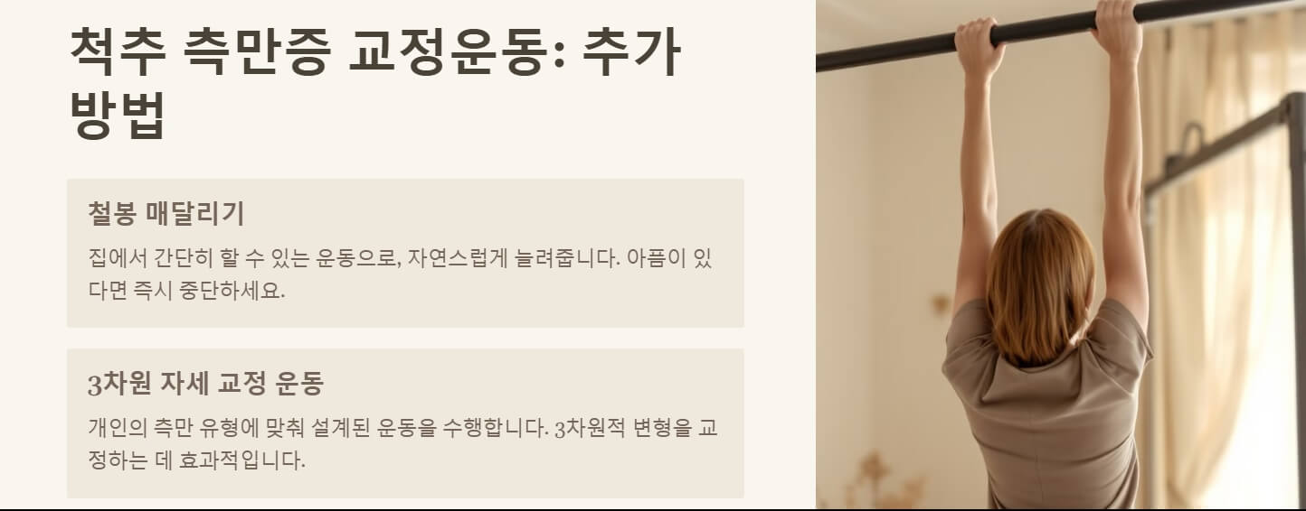 척추 측만증 교정운동