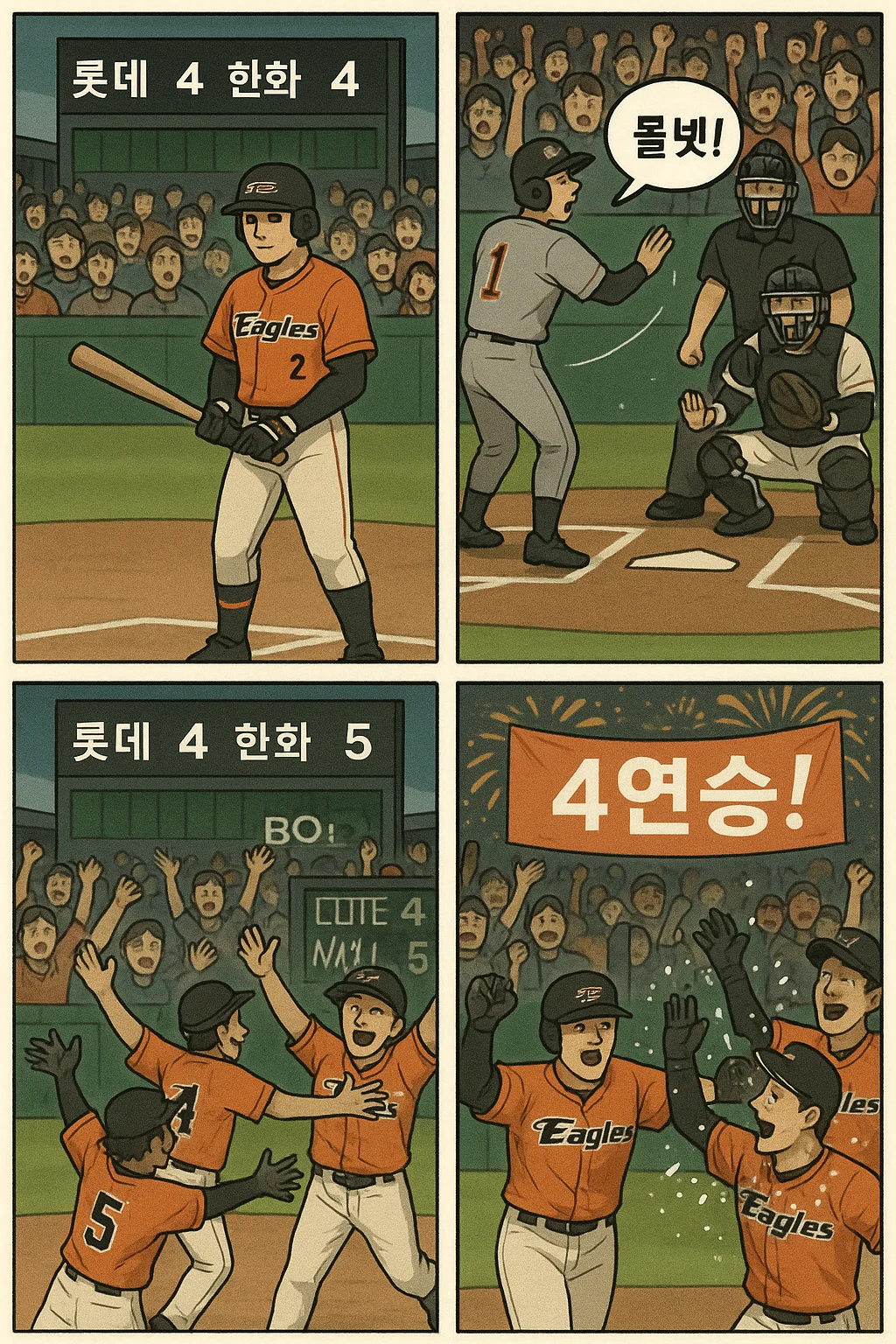 챗GPT 4컷 만화, 무료에서도 사용 가능