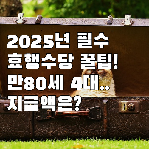 2025 서천군 효행수당 신청 절차 ..