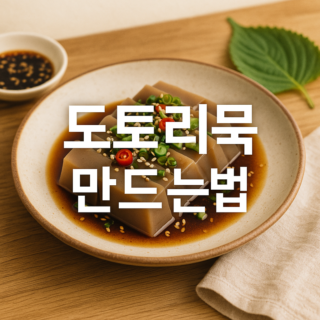 도토리묵 만드는법