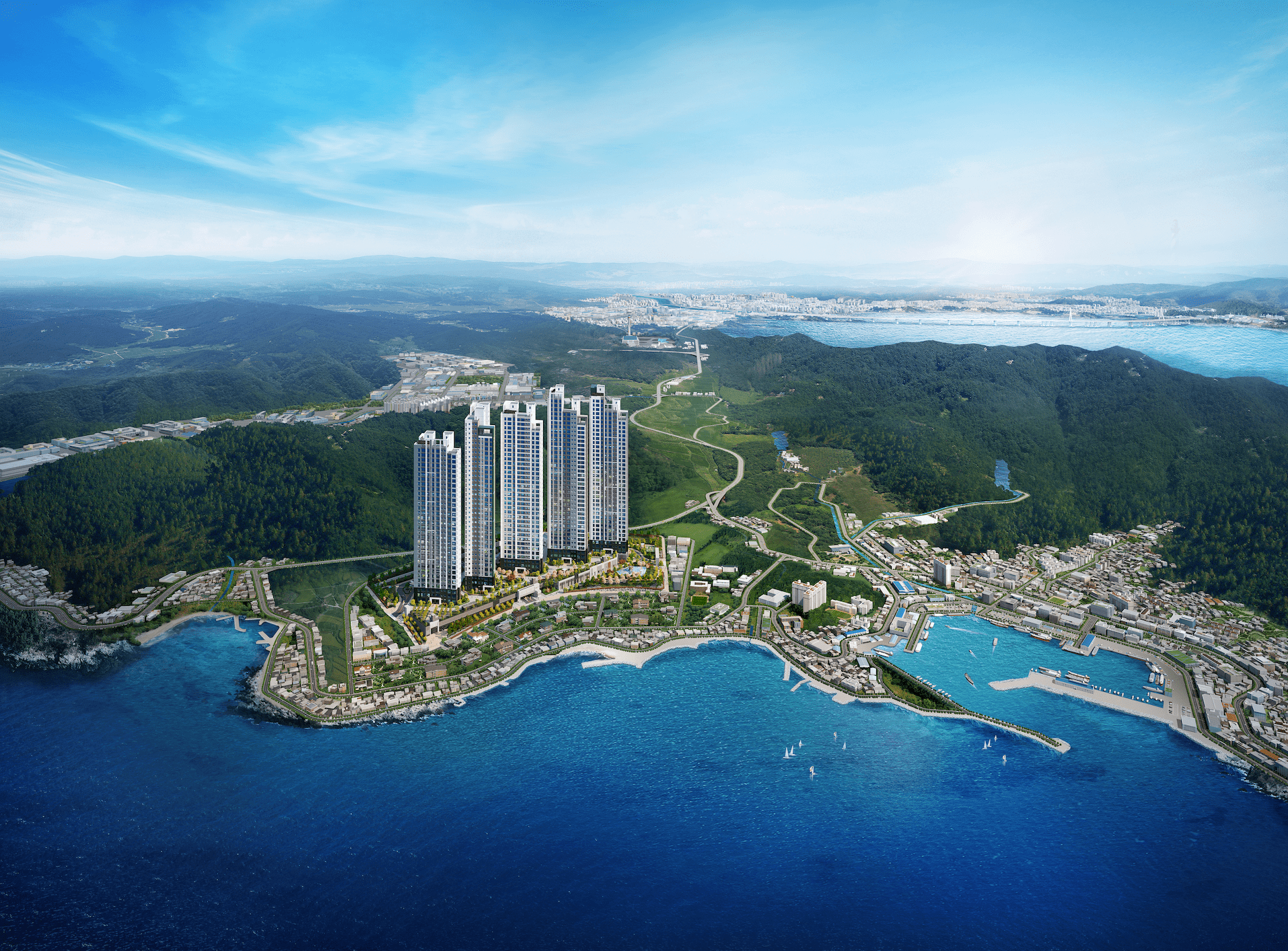 구룡포 푸르지오 마린시티 조감도