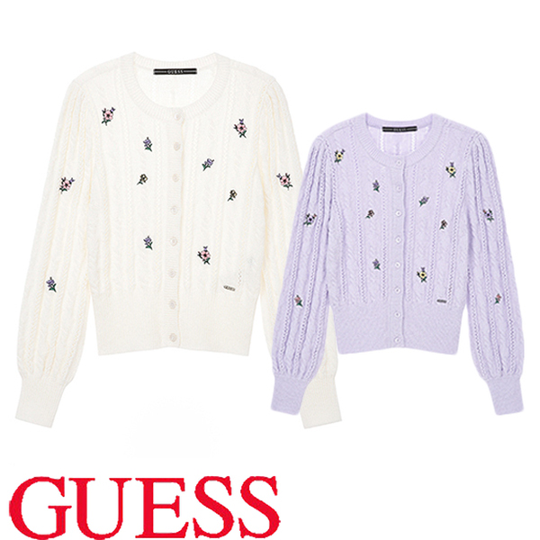 게스진 게스 여성 수지 꽃자수 가디건 YM1S2660