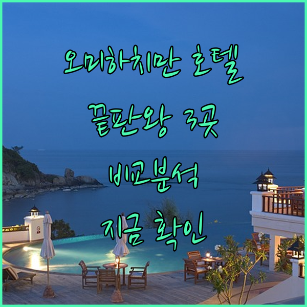 오미하치만 호텔 끝판왕 3곳 비교분석