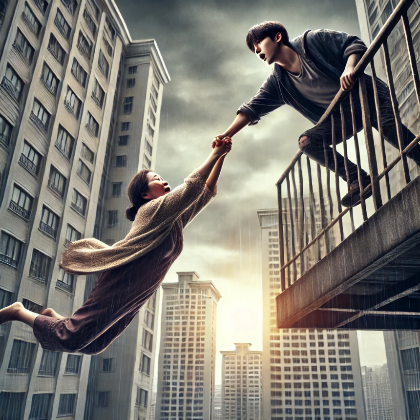 난간에서 어머니를 구해주는 꿈