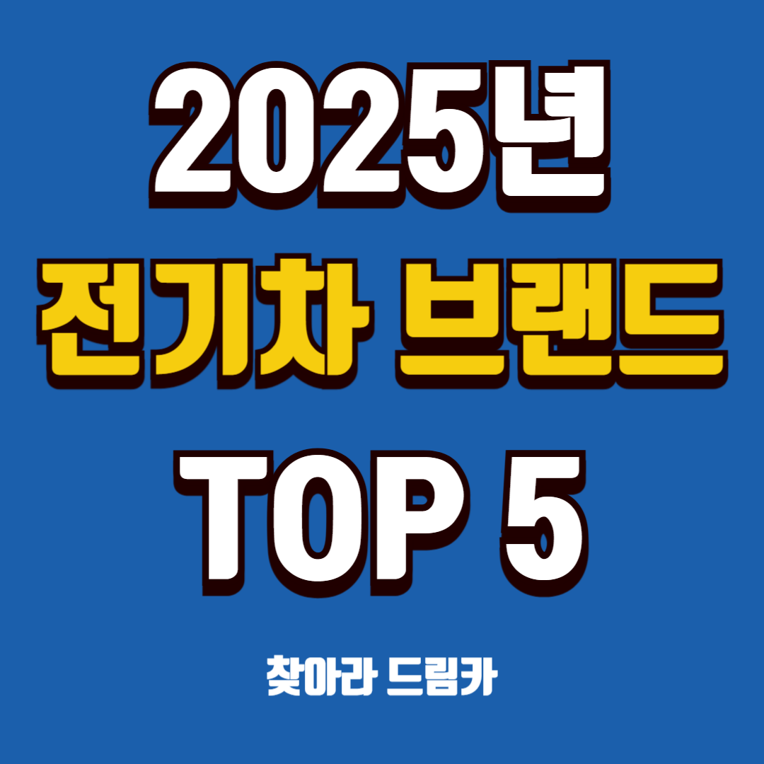 2025 전기차 브랜드 추천 순위