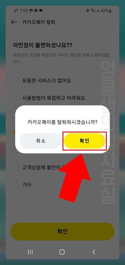 카카오페이 탈퇴