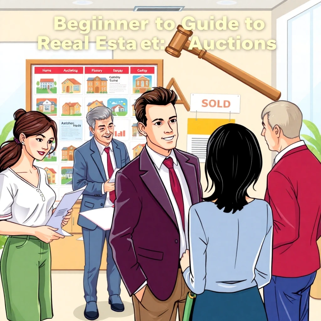 부동산 경매 초보자 가이드: 경매로 투자하는 법 을 표현한 이미지