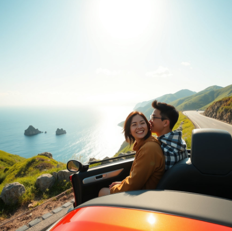 자동차 여행 사진