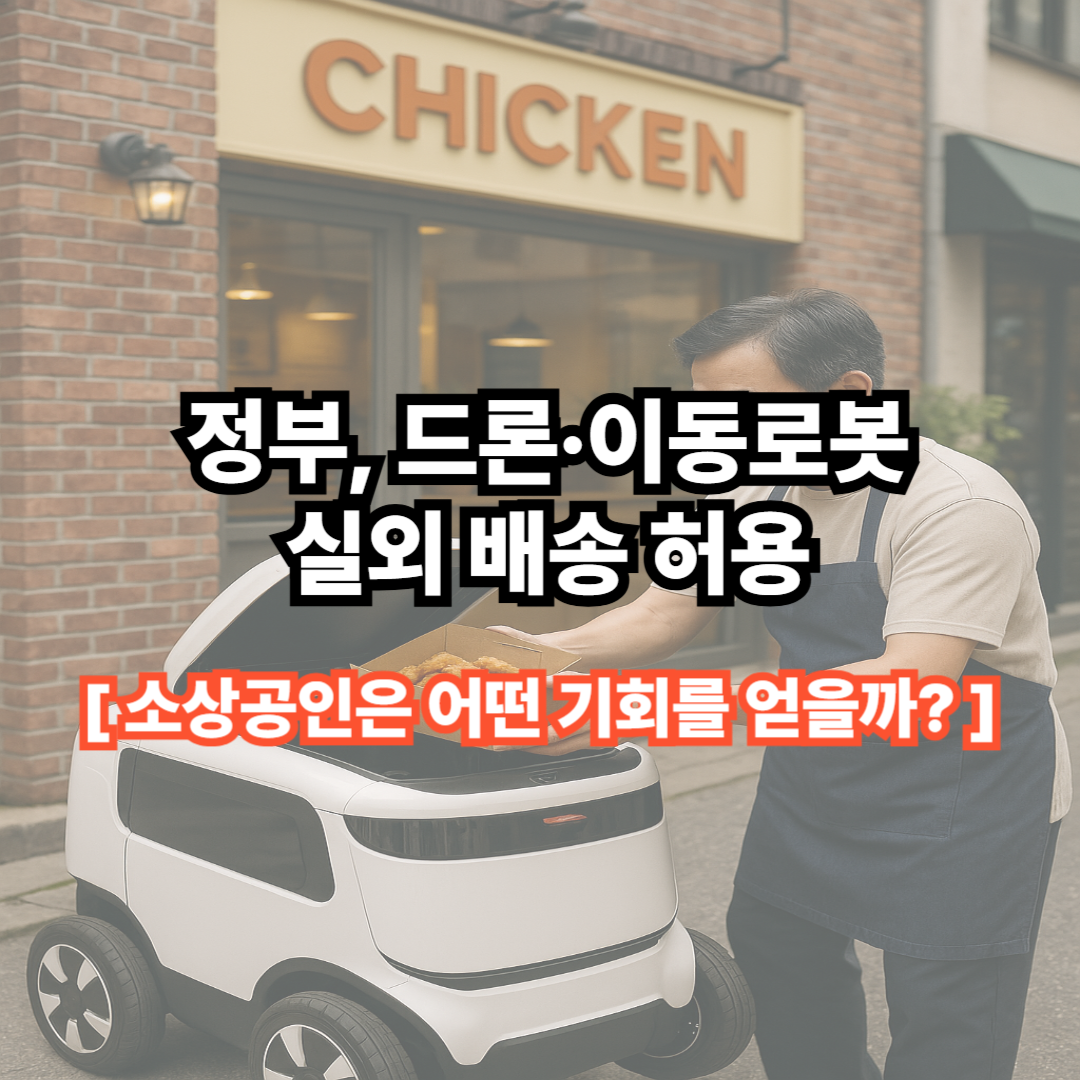 정부, 드론·이동로봇 배송 허용... 소상공인은 어떤 기회를 얻을까?