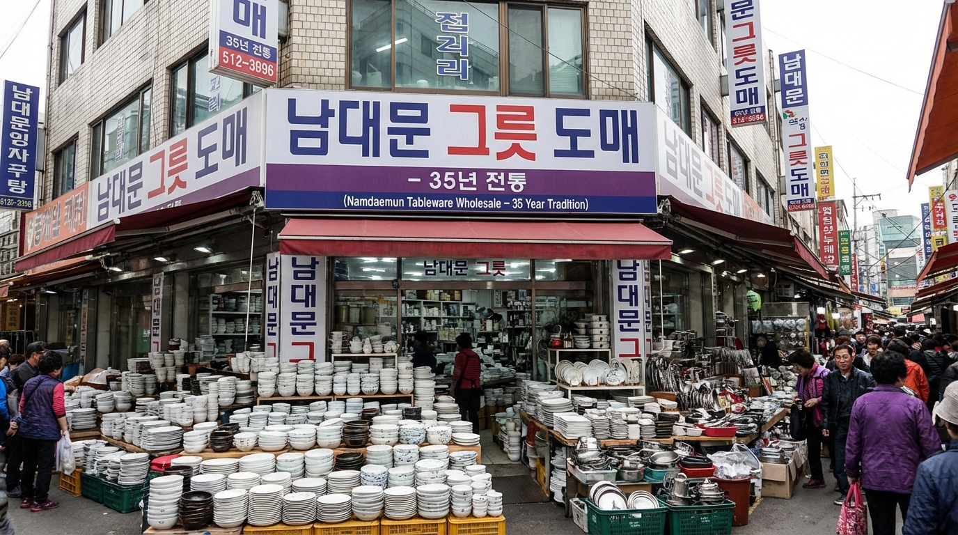 생활의 달인 <남대문 그릇 정리&amp;검수 부자(父子) 달인>위치