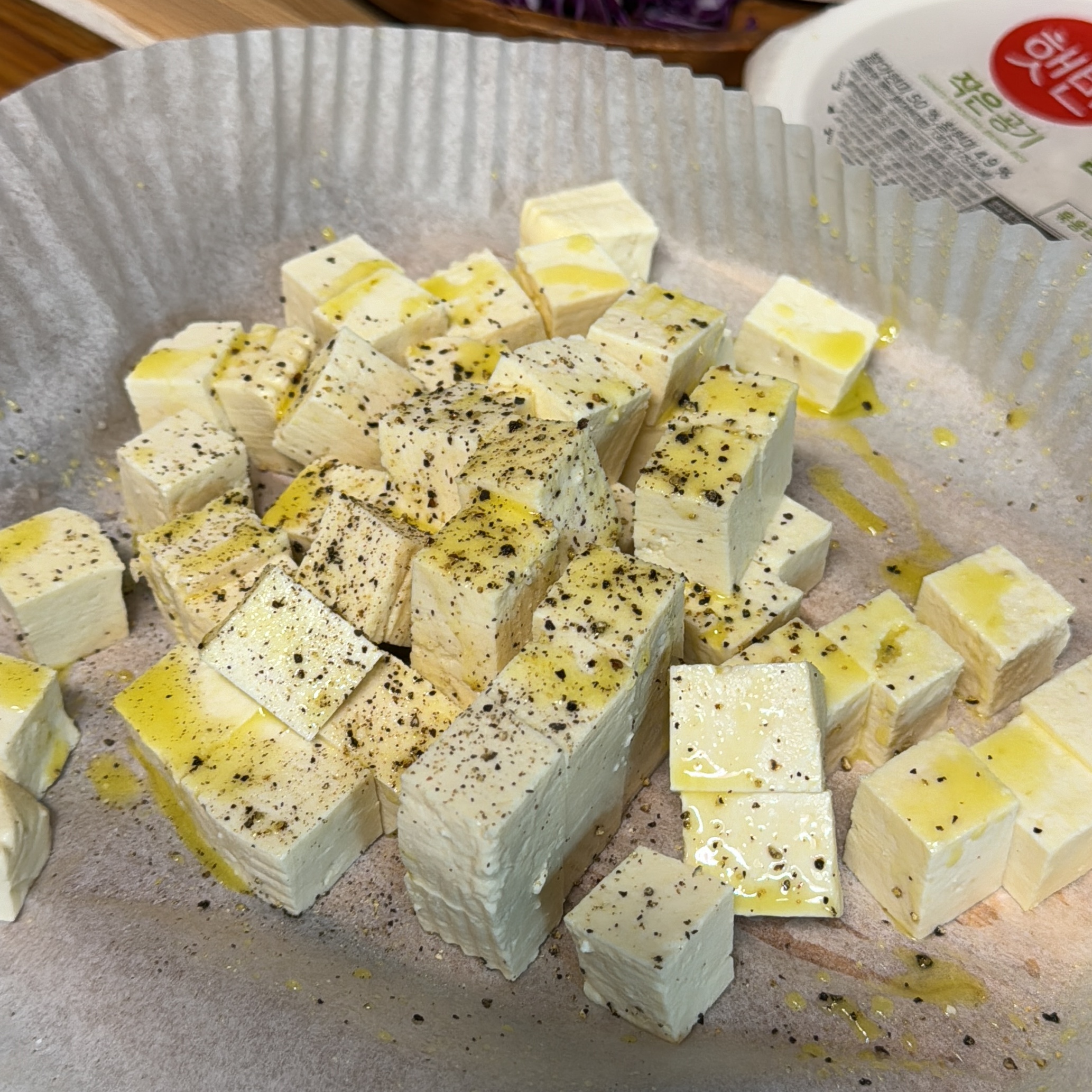 다이어트 두부 포케 만들기