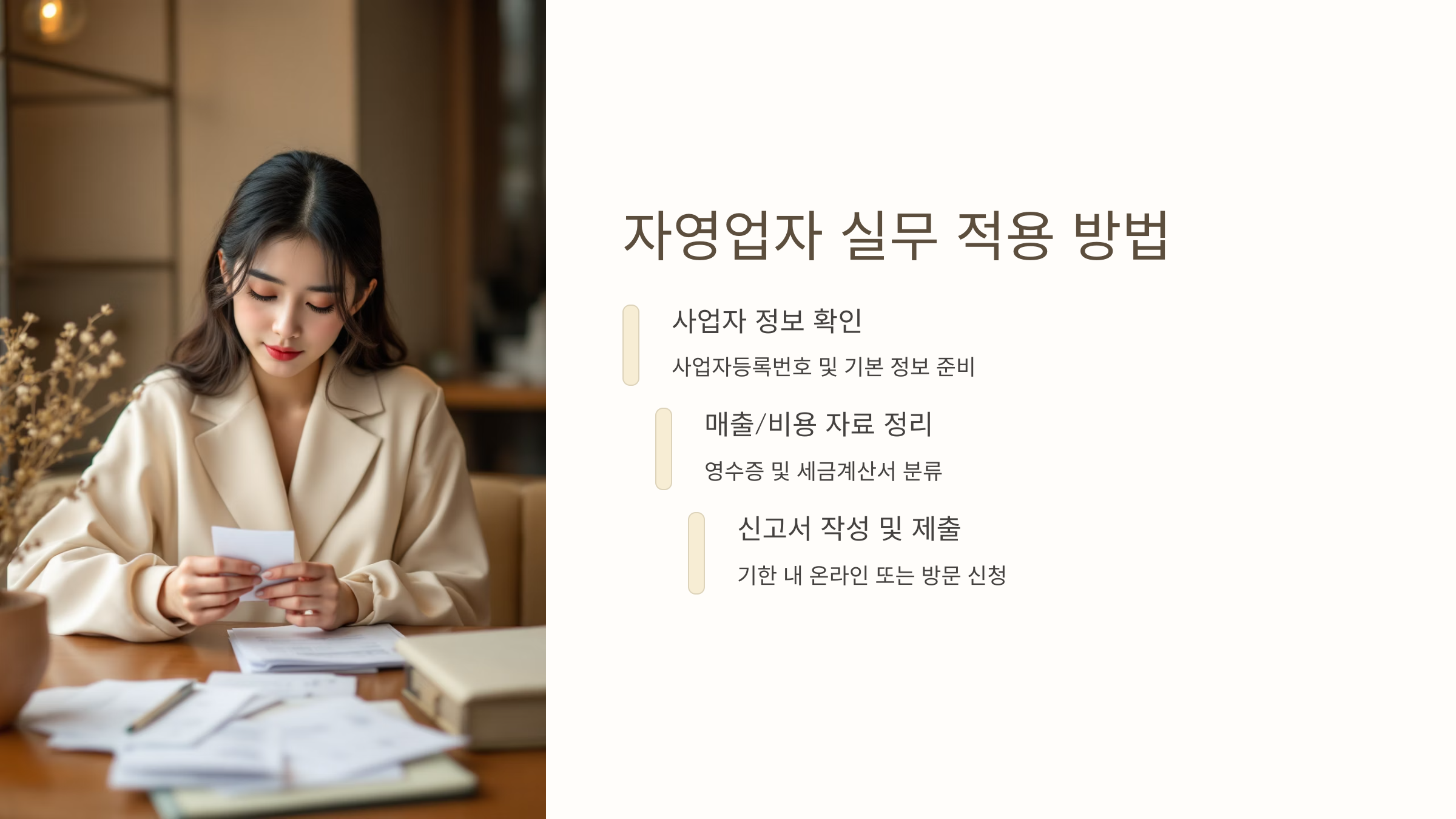 자영업자 실무 적용