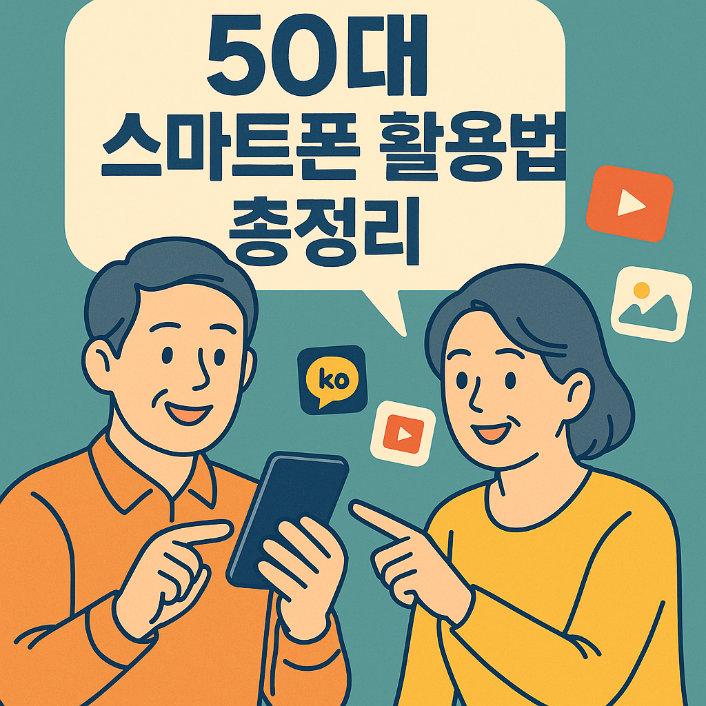 스마트폰 활용법 50대 부부