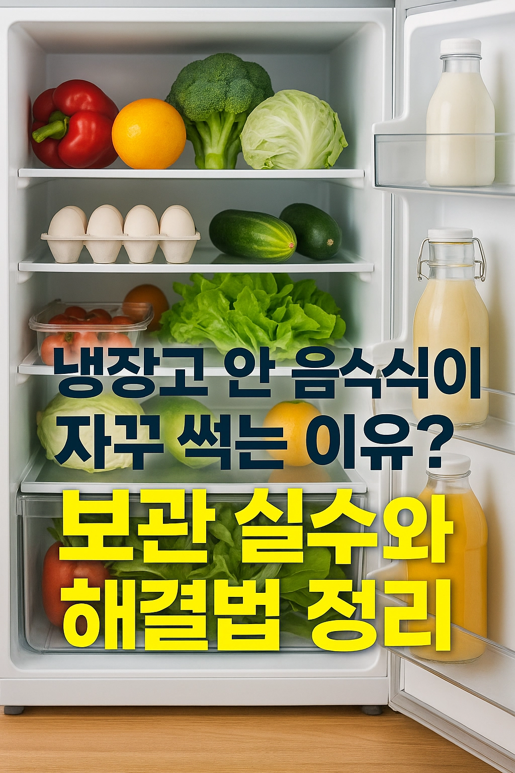 냉장고 안 음식이 자꾸 썩는 이유? 보관 실수와 해결법 정리