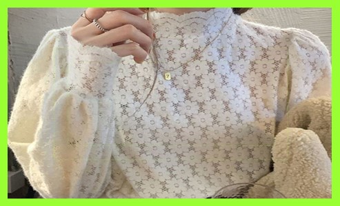 이너 레이스 블라우스