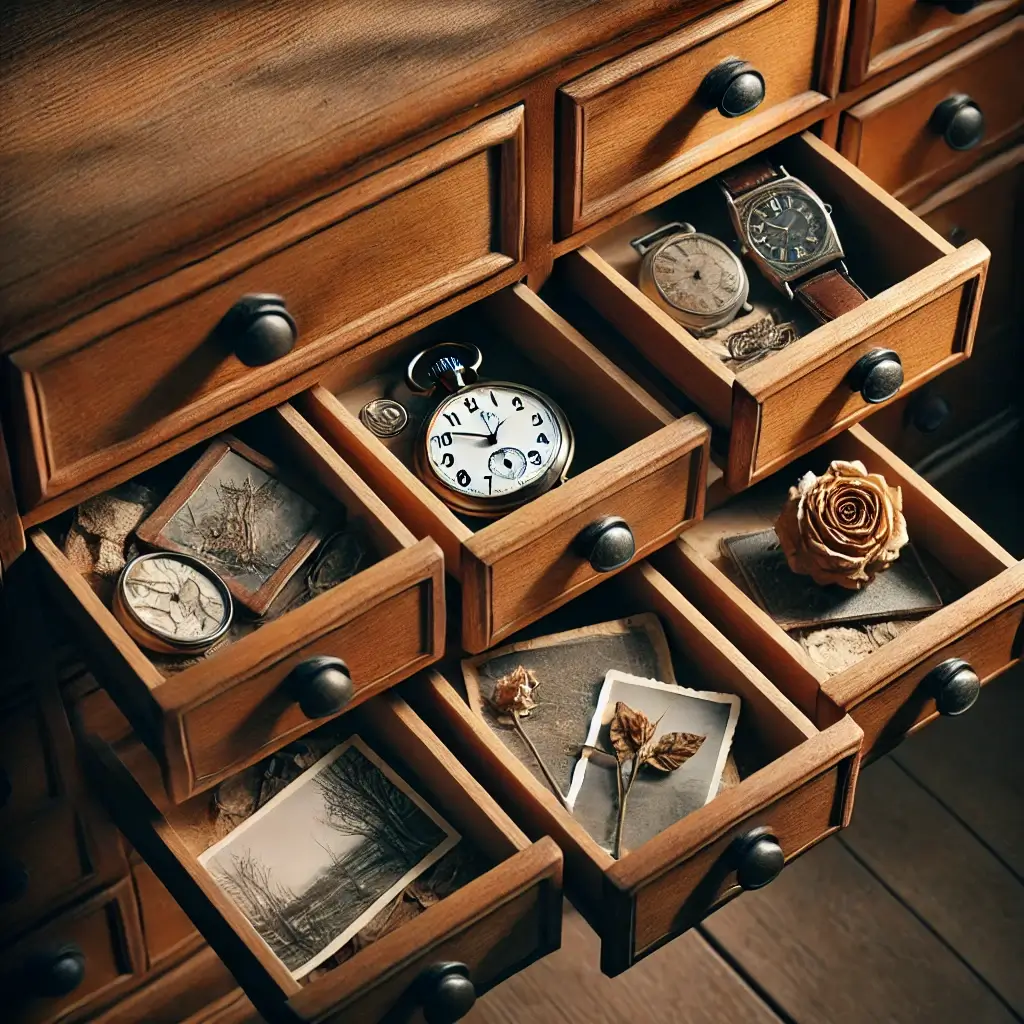 서랍에 저녁을 넣어 두었다