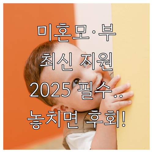 동작구 2025 미혼모(부) 지원 사..