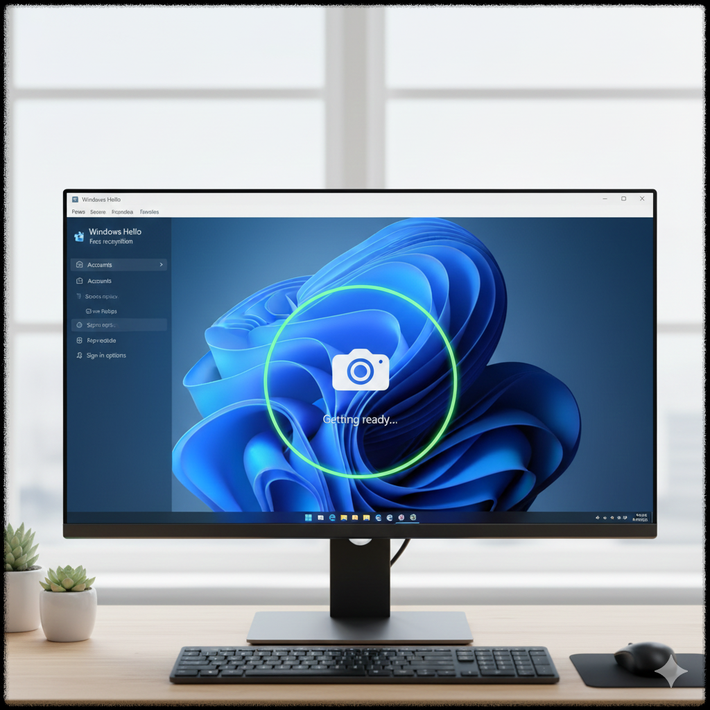 윈도우 11에서 Windows Hello 얼굴 인식을 등록하는 설정 화면