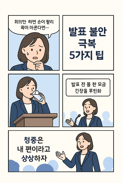 발표불안 극복 심리학 비법