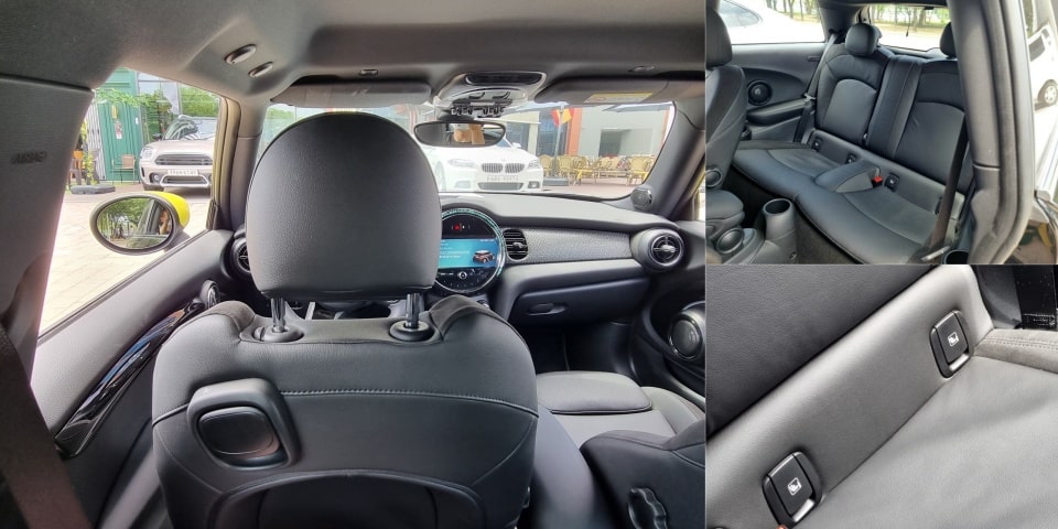 미니 일렉트릭의 2열은 생각보다 실용적입니다.