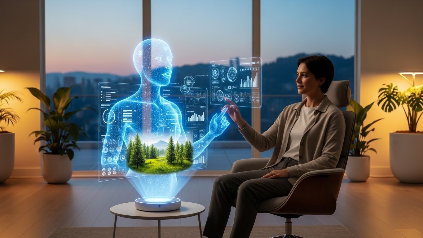 AI 기술로 개인 맞춤형 멘탈 코칭을 받는 미래의 모습