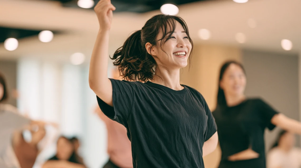 치어리딩 동호회원들이 함께 포즈를 취하는 모습