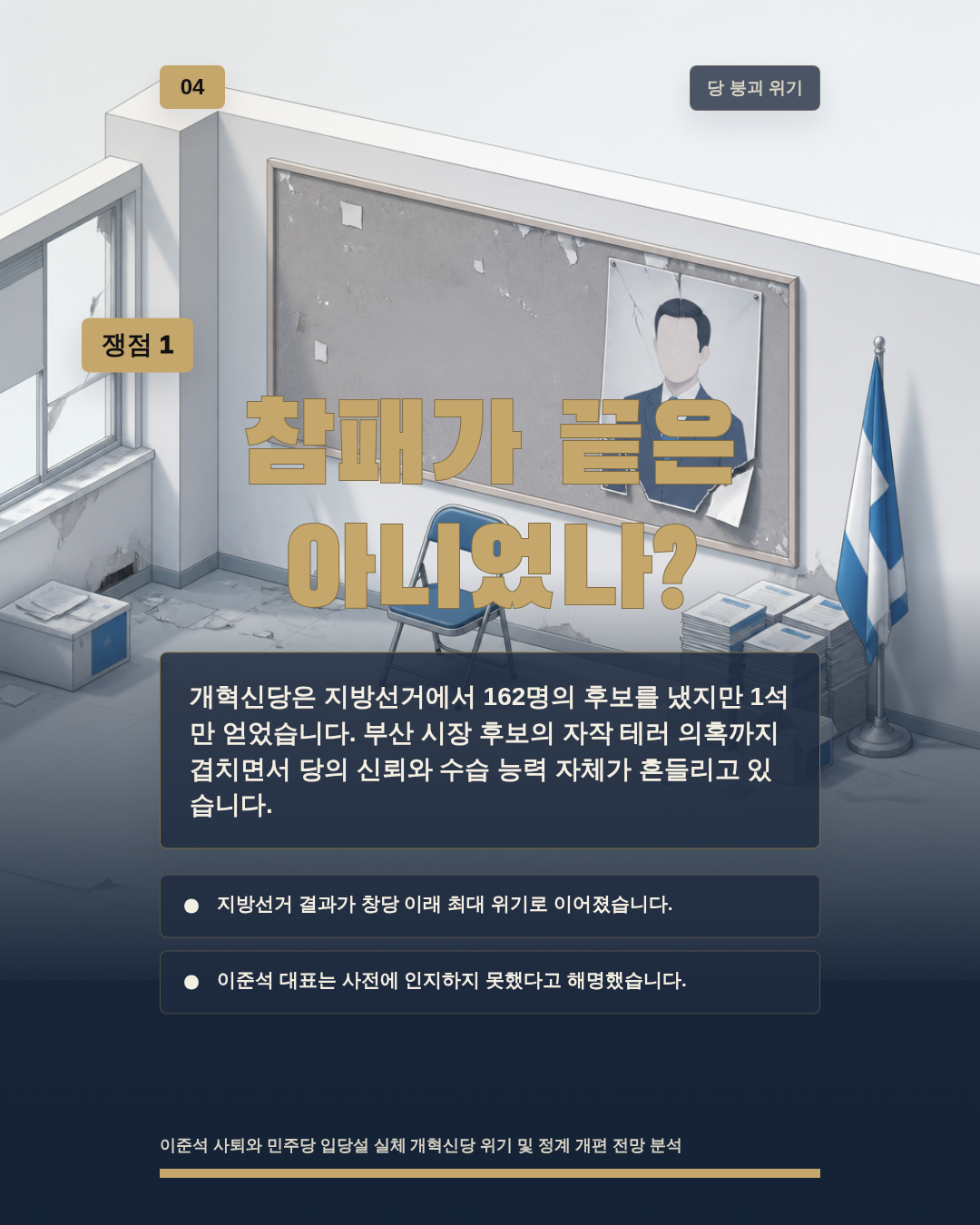 참패가 끝은 아니었나?