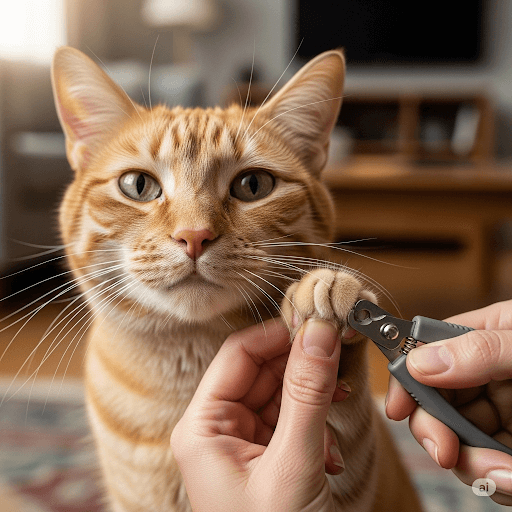 고양이 발톱깎기 꿀팁