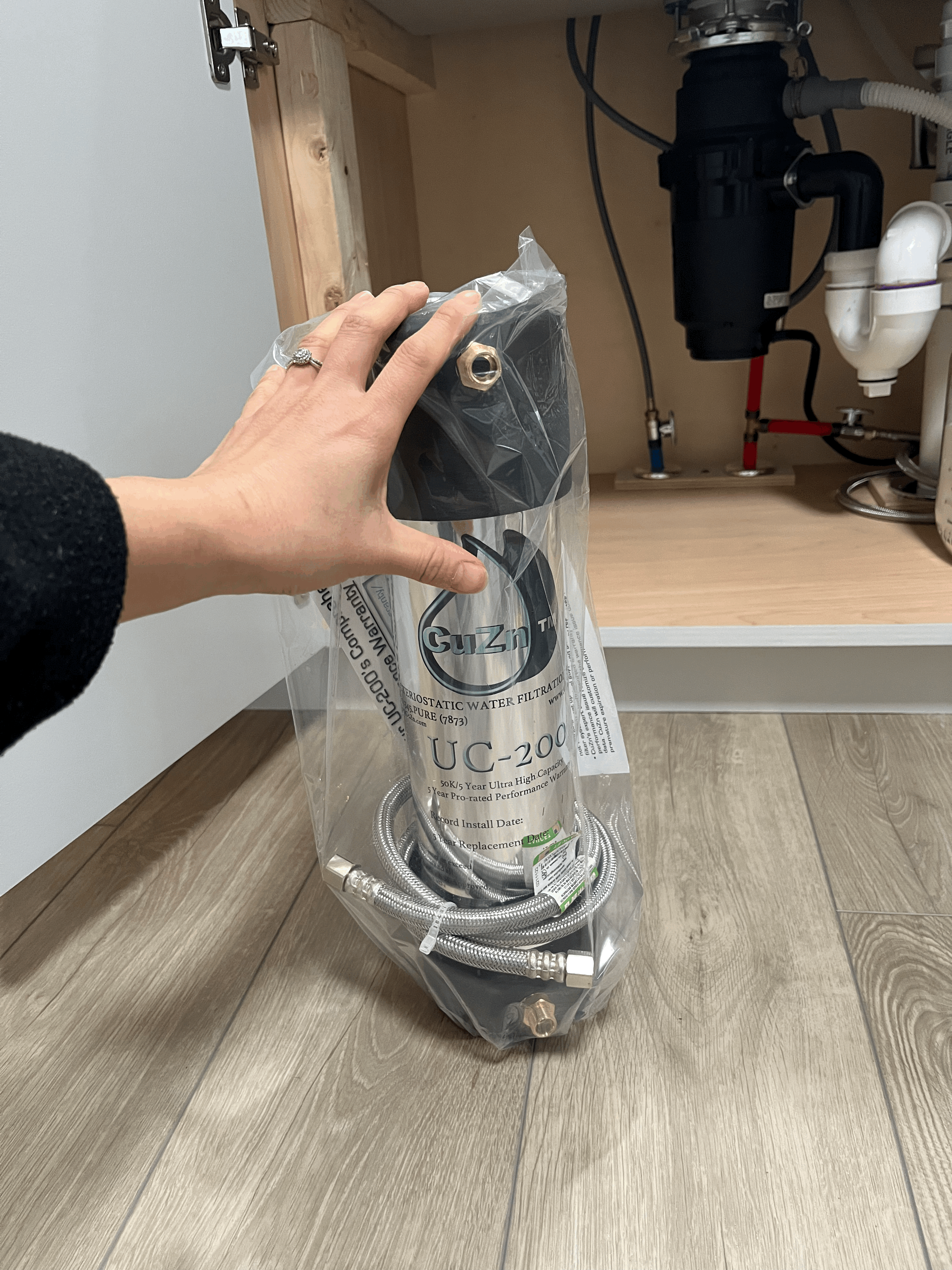 under-sink water filter
