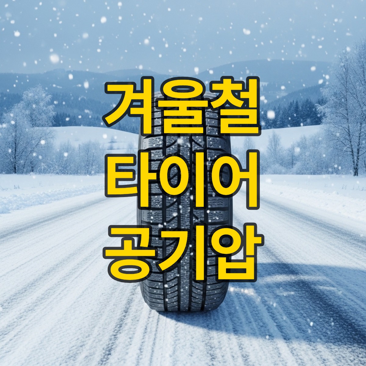 겨울철 타이어 적정 공기압 알아보기