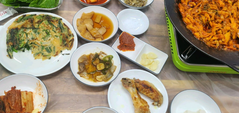 한국인의밥상 해남 닭 코스 요리